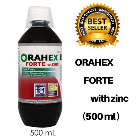 orahex forte|New Orahex Forte with Zinc 500ml .